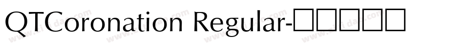 QTCoronation Regular字体转换